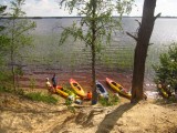 Стоянка на высоком берегу озера Сяпчозеро