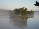 Острова озера Мярандукса, утро в Карелии