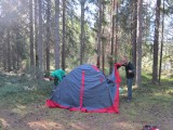 постановка палатки