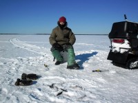 Сямозеро, Совдозеро, Эльмитозеро. Зимняя рыбалка в марте 2013 года.