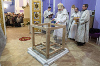 17 февраля 2019 года. Освящение Престола в Крестовоздвиженском соборе Петрозаводска.